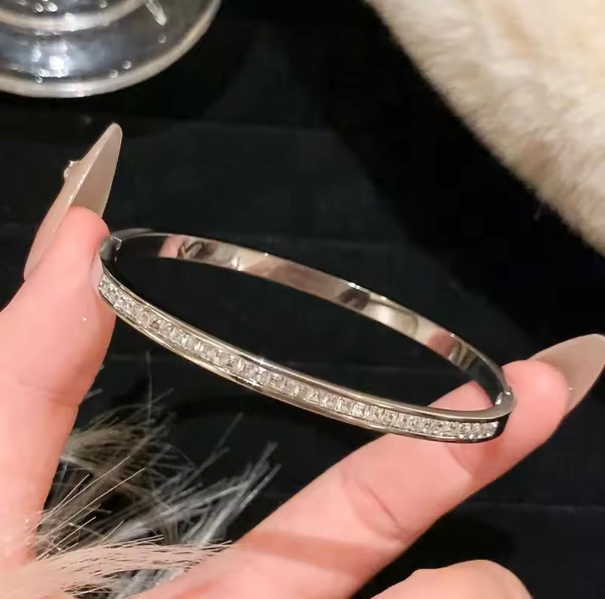 Elya Crystal Line Bangle