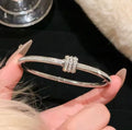 Elya Diamond Knot Bangle